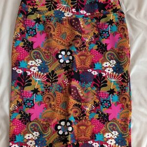 LuLaRoe Vibrant Floral Pencil Skirt